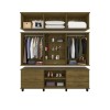 Guarda-Roupa Triplex 12 Portas Diamante Capelinha cor amadeirado FabriMóveis