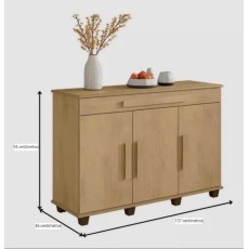 BALCÃO RUBÍ COR CINAMOMO - RV MÓVEIS