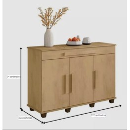 BALCÃO RUBÍ COR CINAMOMO - RV MÓVEIS